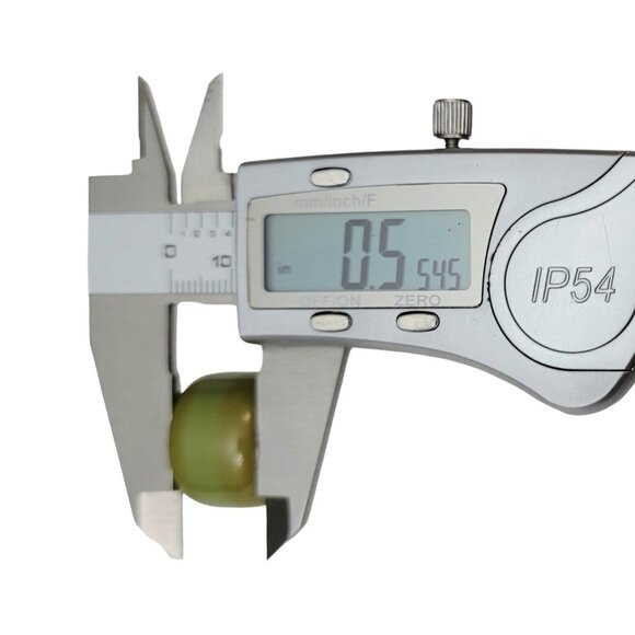 Green Bakelite Wide Hoop Clip-On Earrings - Picture 7 of 8